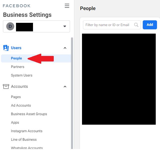 users access to business manager