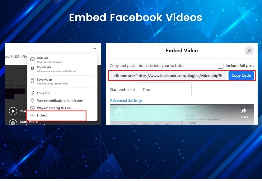 Embed Facebook Videos