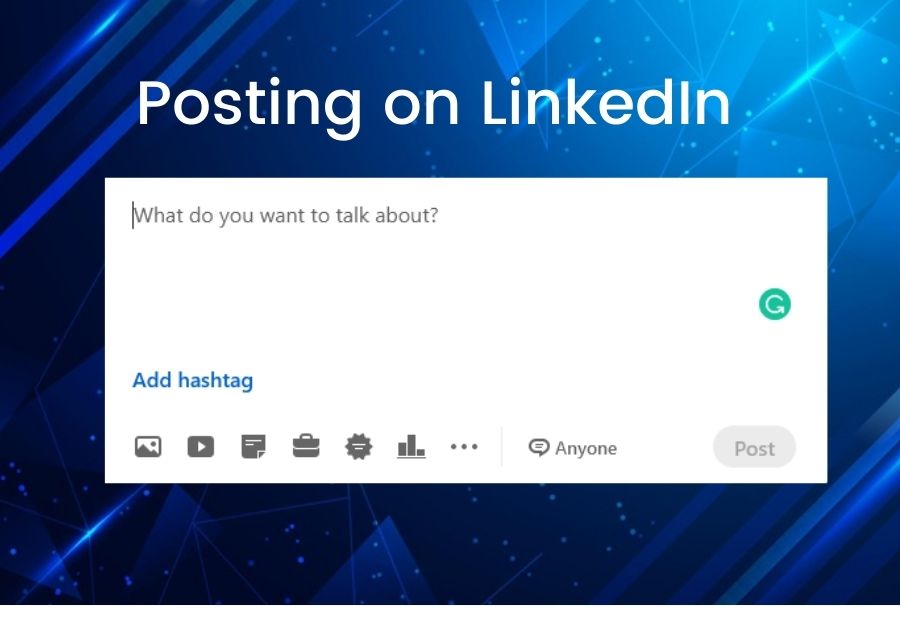 Posting on LinkedIn
