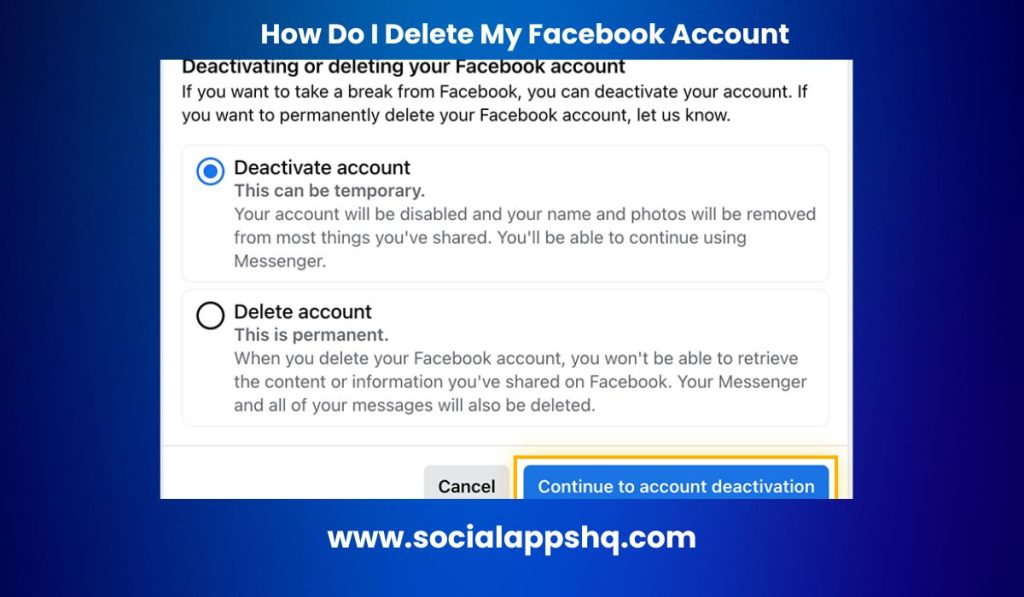How Do I Delete My Facebook Account