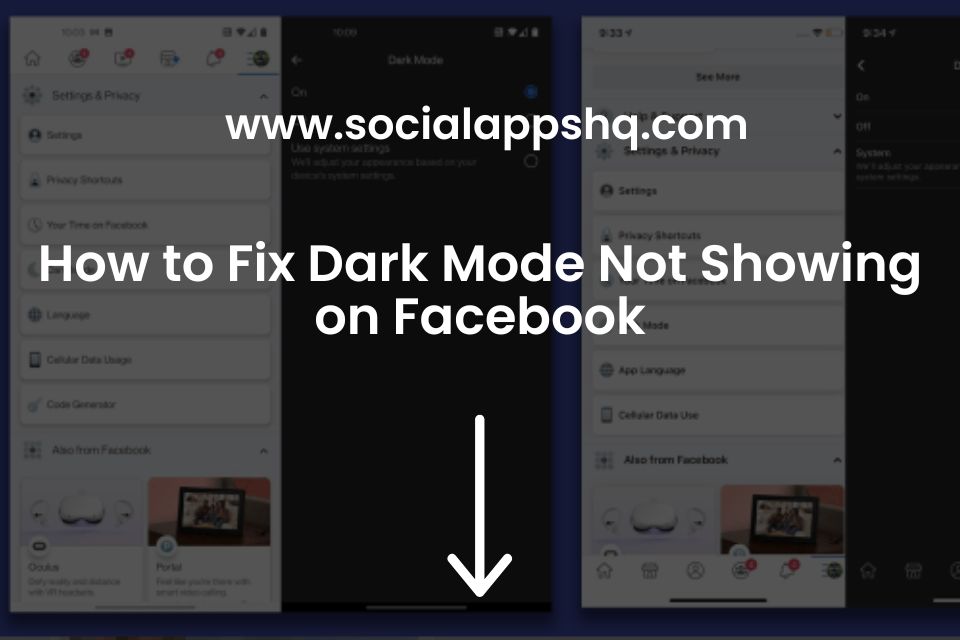 How to Fix Dark Mode Not Showing on Facebook