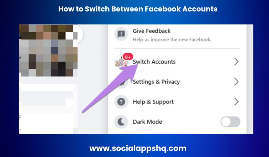 How to Switch Between Facebook Accounts