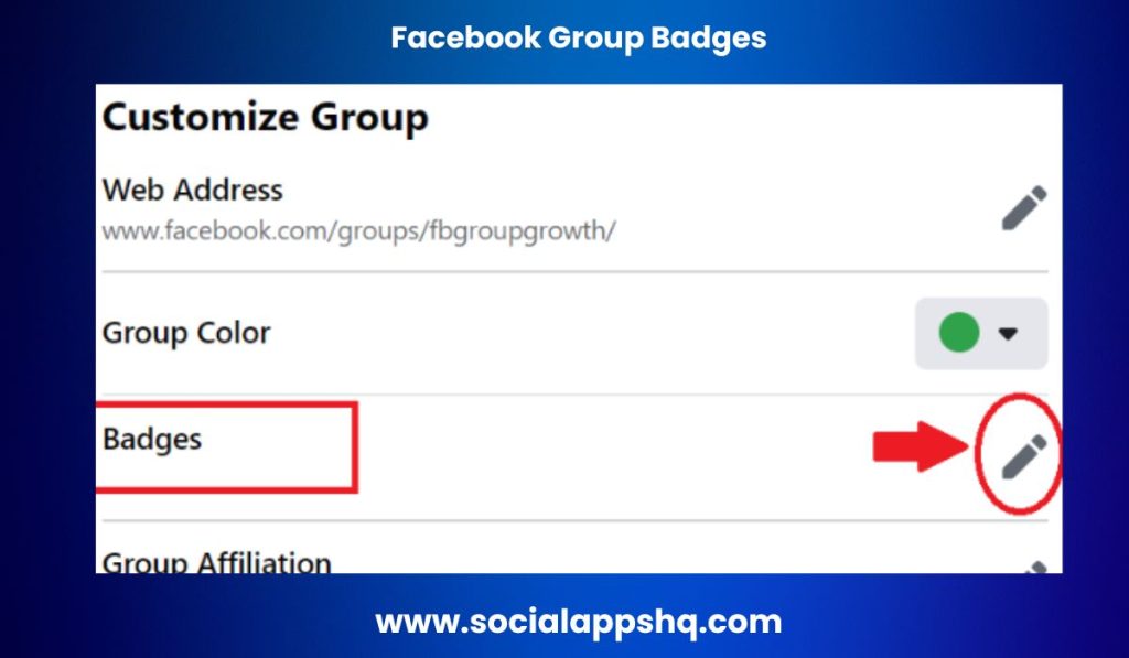 Facebook Group Badges