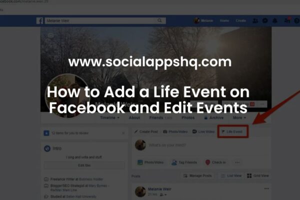 Facebook. Life Modeling How to Add a Life Event on Facebook and Edit Events