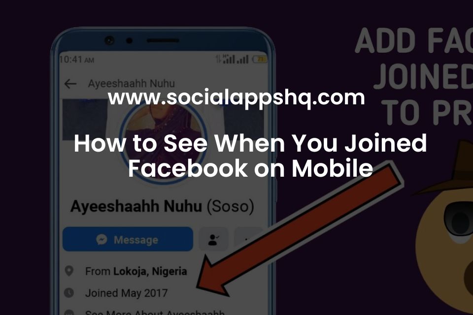How to See When You Joined Facebook on Mobile