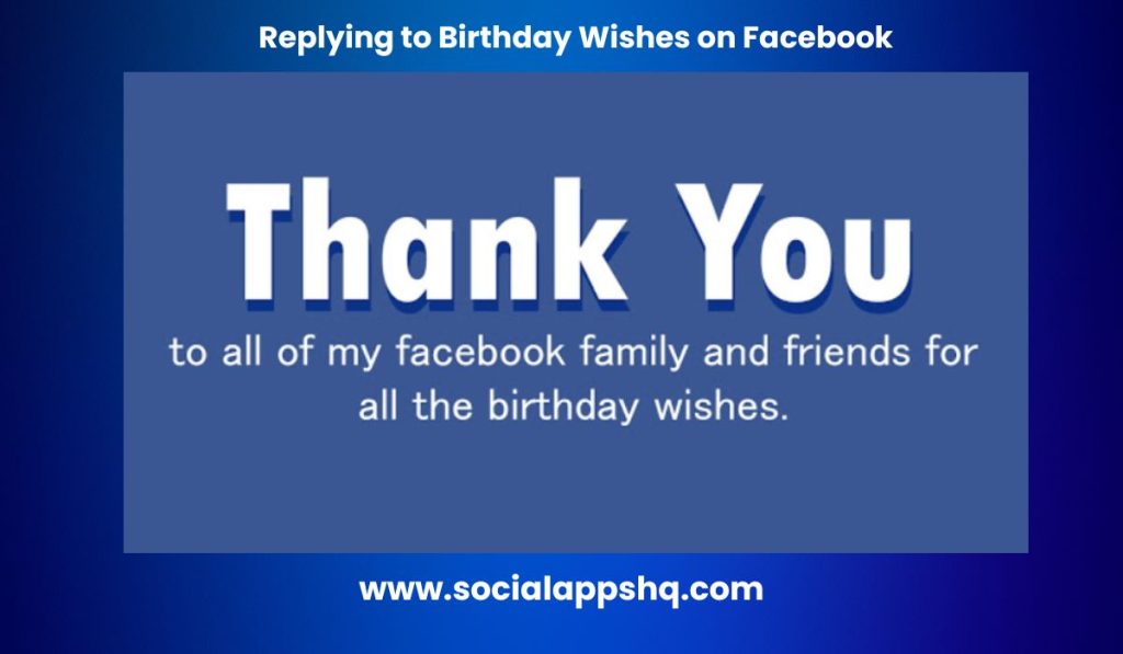 Replying to Birthday Wishes on Facebook