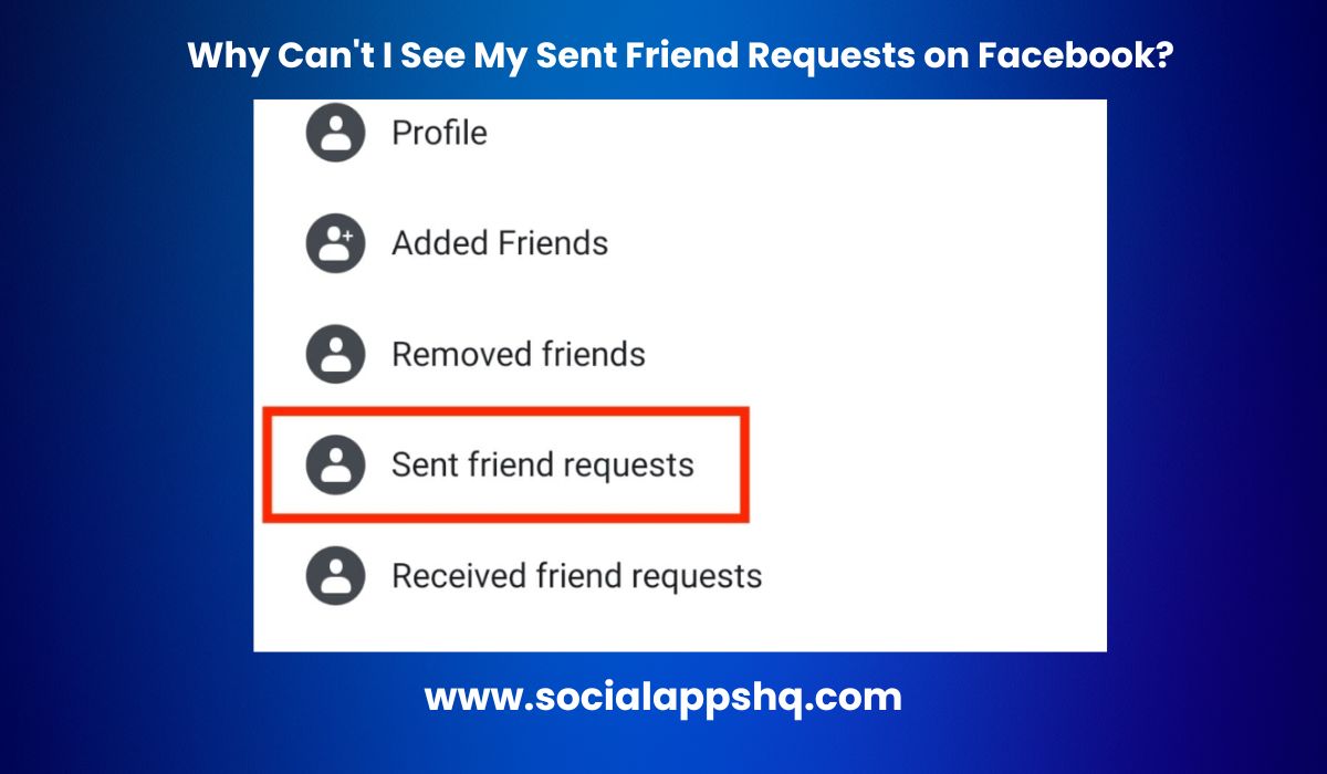 How To See Sent Friend Requests On Facebook