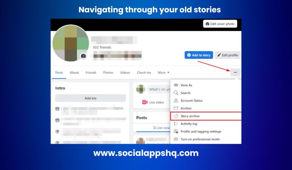 Navigating through your old stories