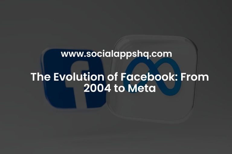 The Evolution of Facebook: From 2004 to Meta