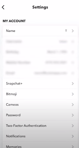 account settings