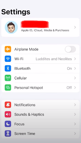 phone settings app